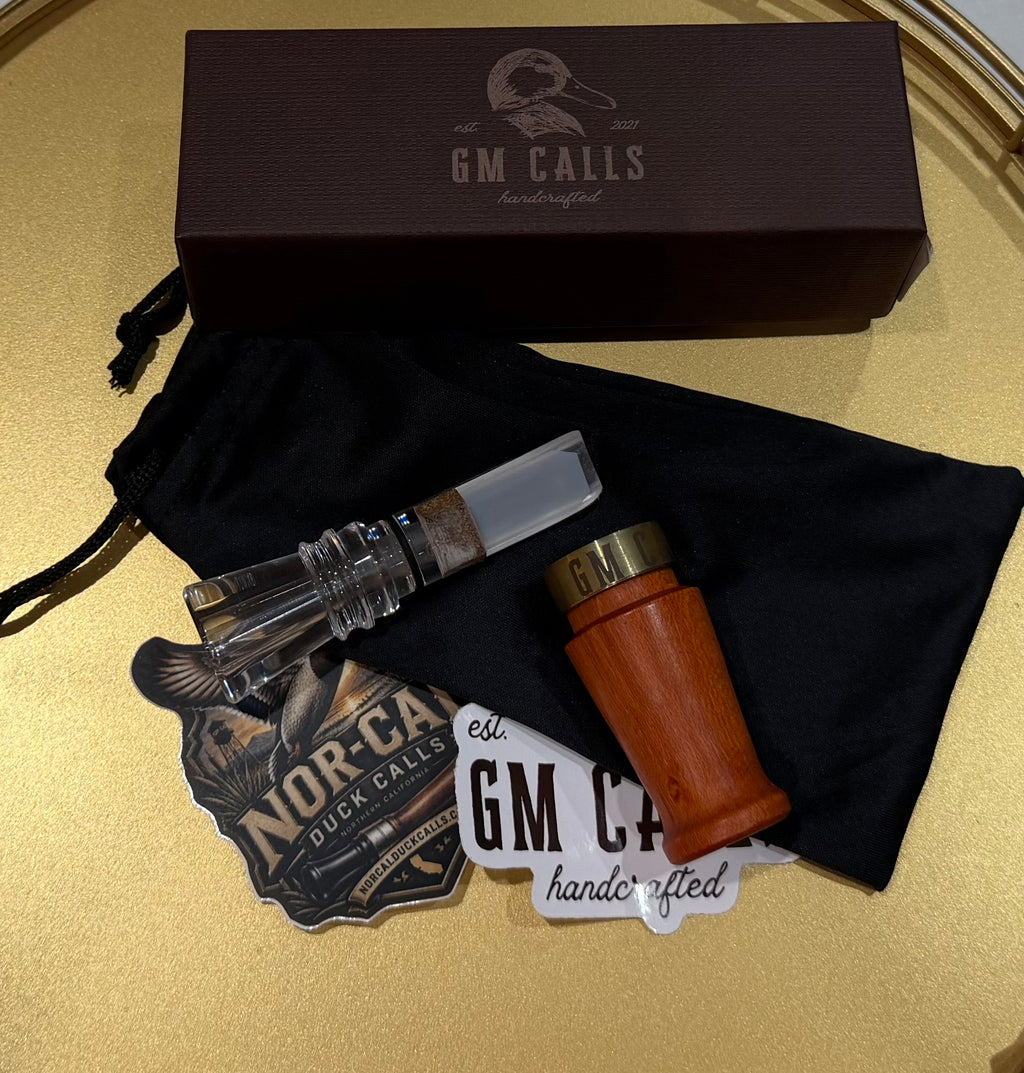 New- GM Custom Calls Orange Wood/ Coke Bottle