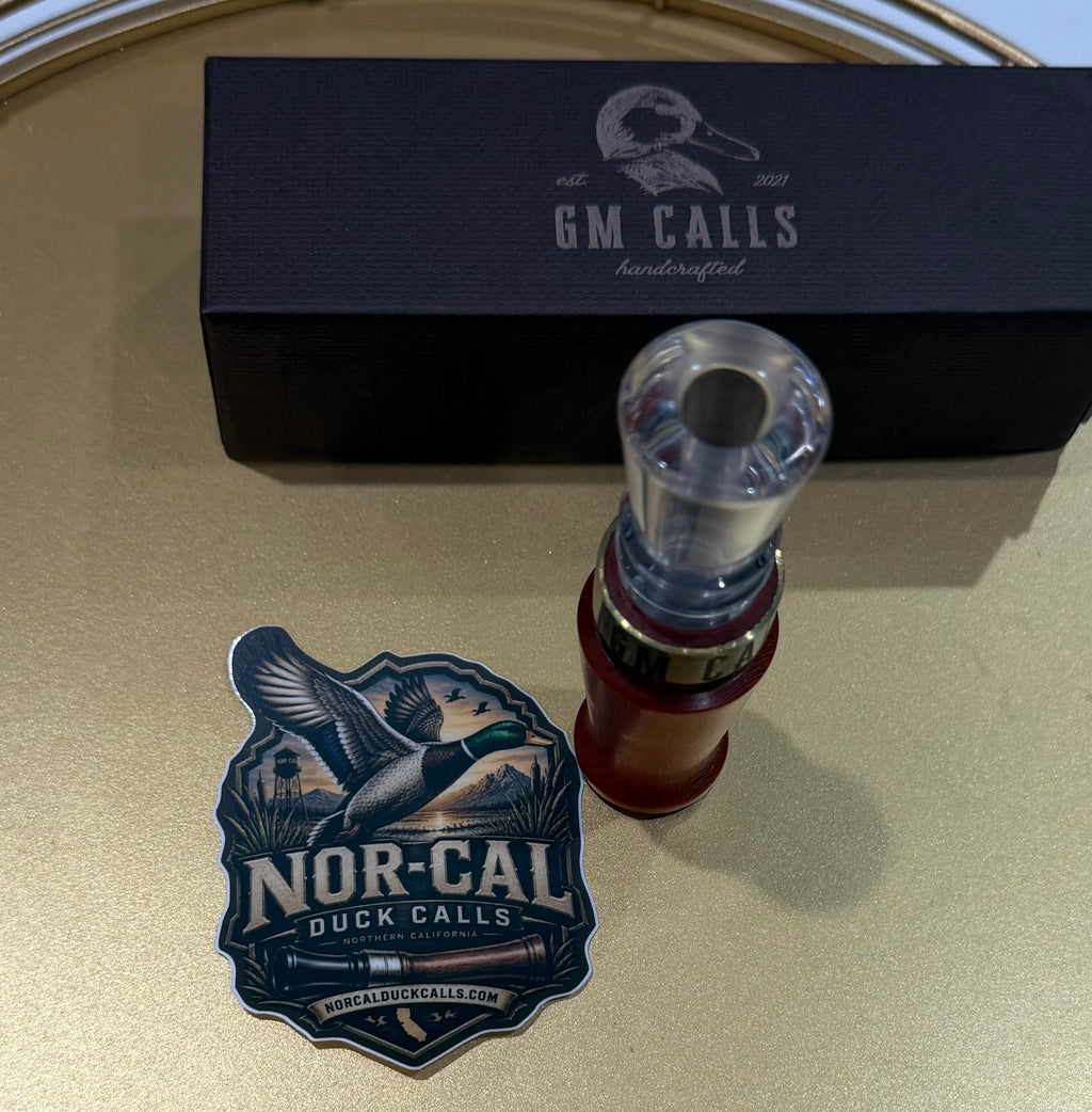 New- GM Custom Calls Orange Wood/ Coke Bottle