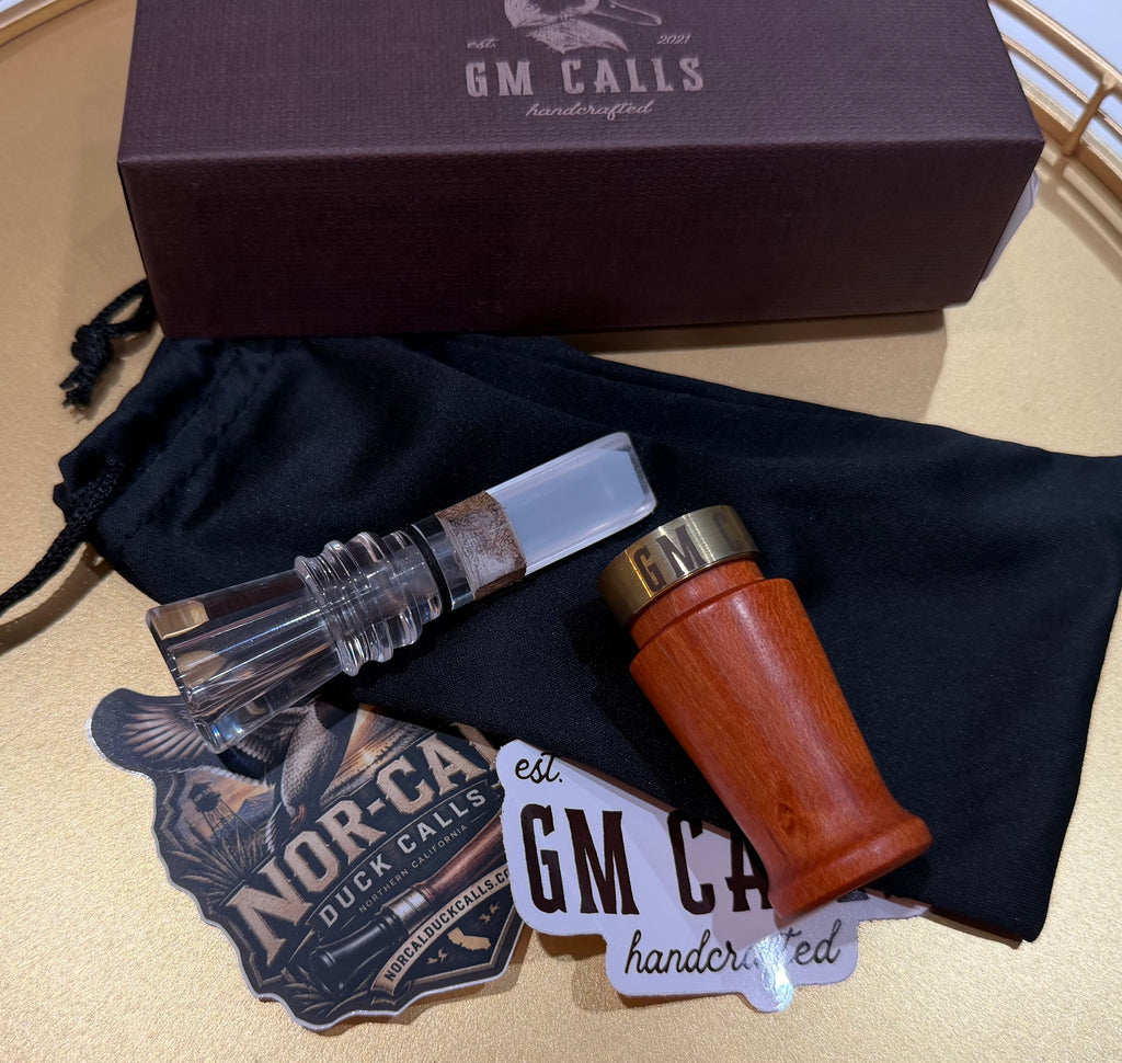 New- GM Custom Calls Orange Wood/ Coke Bottle