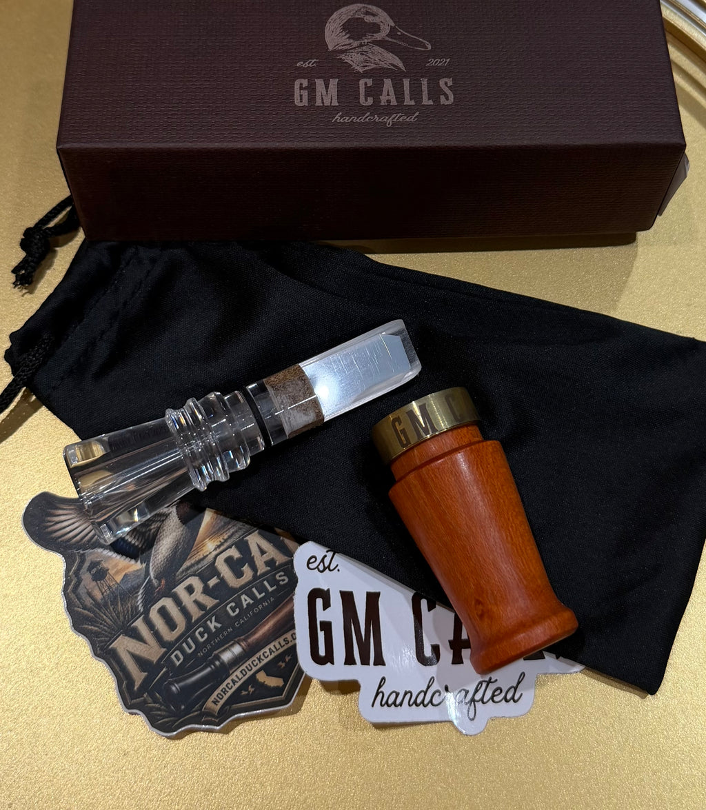 New- GM Custom Calls Orange Wood/ Coke Bottle