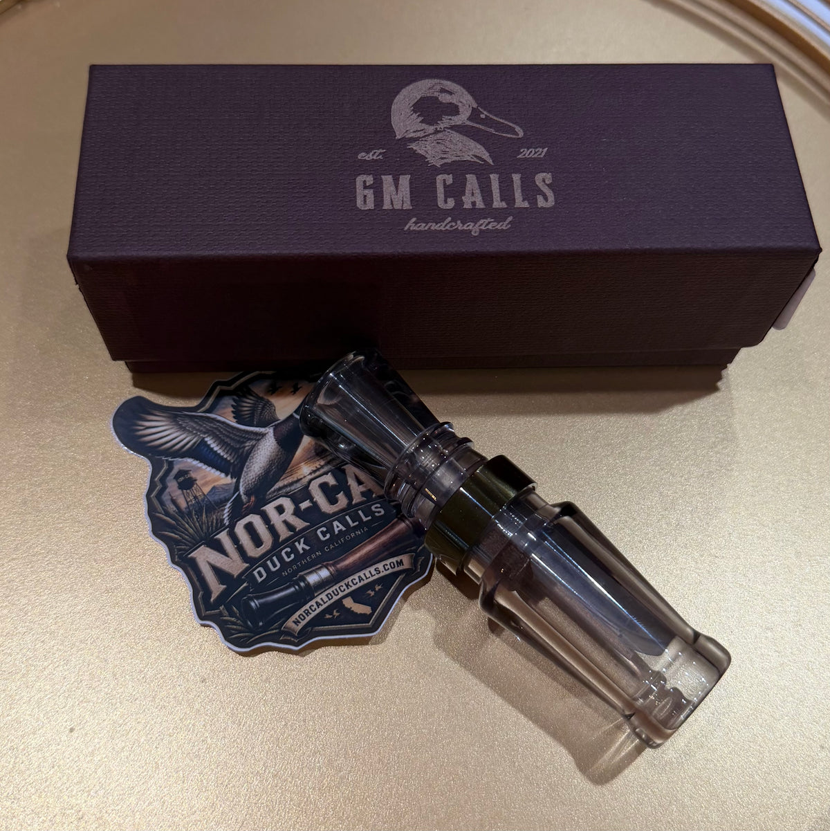 New- GM Custom Calls Smoke W/ Venom Pearl