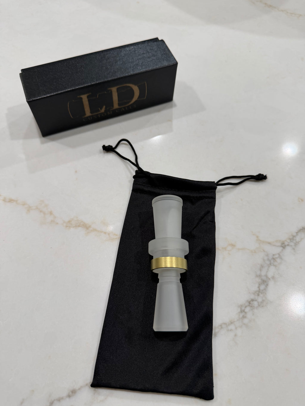 NEW - LD Custom Calls CNC Acrylic Duck Call Blasted clear