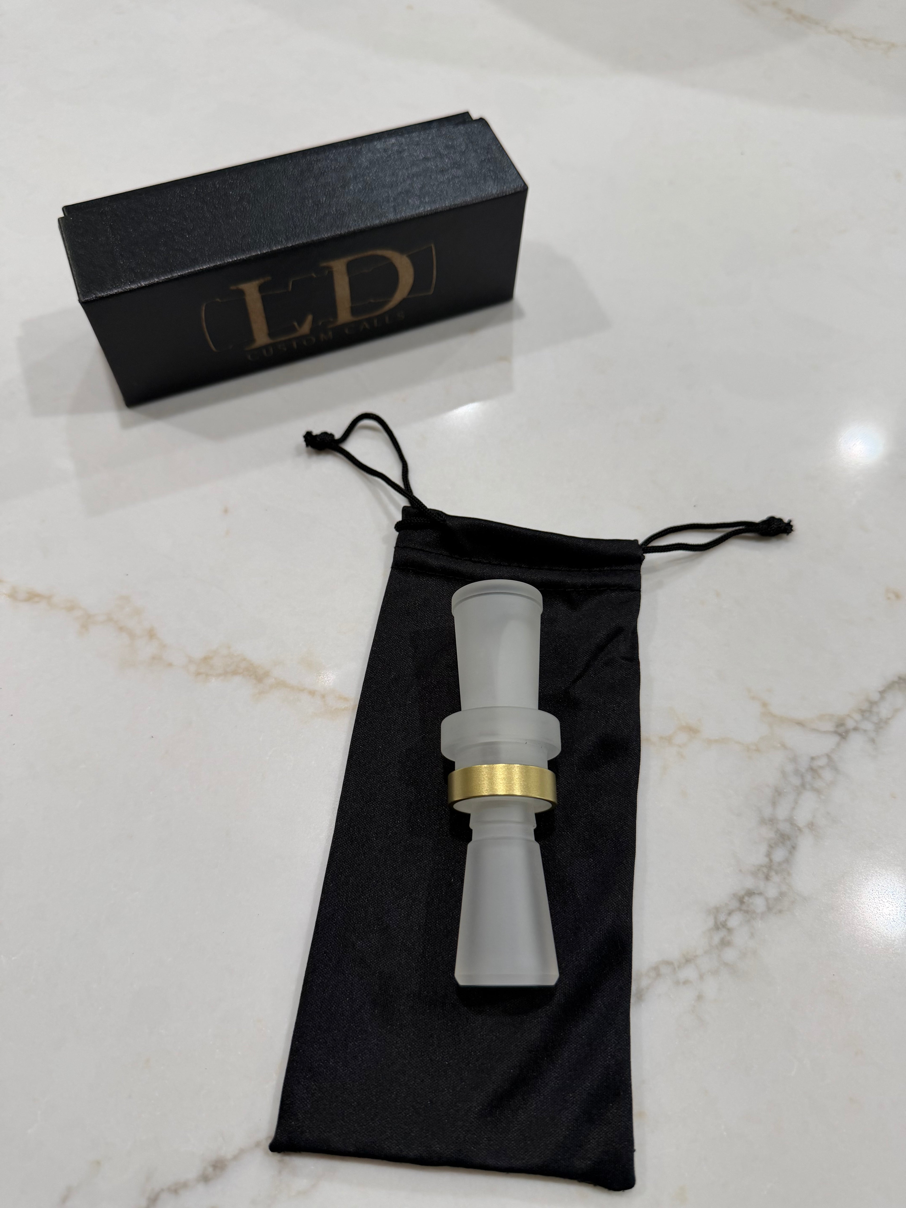 NEW - LD Custom Calls CNC Acrylic Duck Call Blasted clear